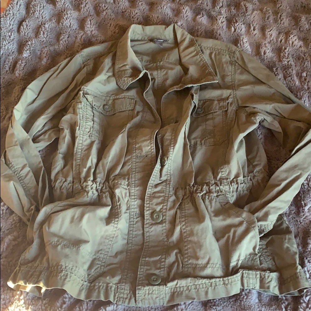 Cute button down army jacket